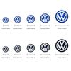 BFPQY1 70mm/80mm/90mm/100mm/120mm Car Wheel Center Hub Cap Sticker For Volkswagen VW Golf GTI Bora ID.3 Tiguan Passat Rline Polo Touran