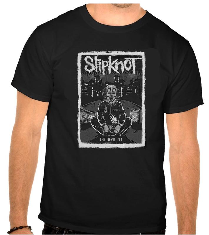 Slipknot Rock Music Logo Black Unisex T-Shirt Graphic Tee S