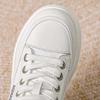 Microfiber White Platform Sneakers Women Wedge Heel Sneakers Shoes Comfy Casual Shoes