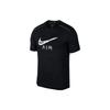 T-shirt da uomo Nera Girocollo Vestibilità Media Dritta AQ6848-010