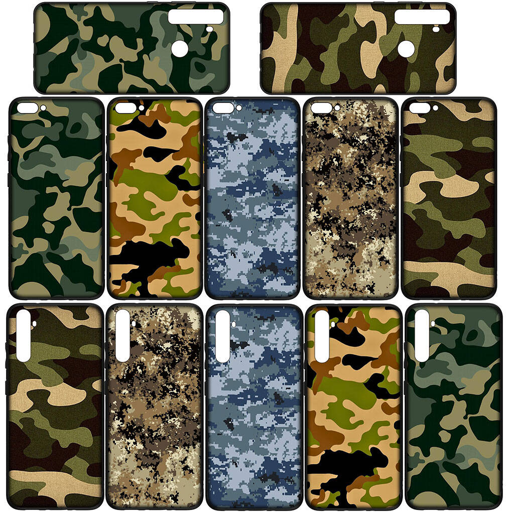Phone Case for Samsung Galaxy S25 S23 S22 S24 Ultra FE A05 A06 A15 A16 A36 A37 A35 A54 A55 A56 A57 A25 A26 A53 Camo Military Army Camouflage Pattern