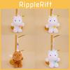 Animal Plush Cute Hanging Toy With Short Faux Fur For Children Travel Doll Bag