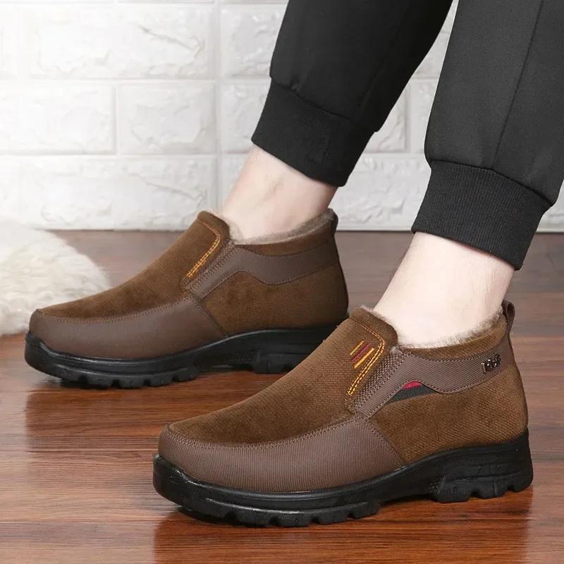 Heren Winterschoenen Nieuw binnen Warm Koudebestendig Instapper Heren Sneeuwlaarzen Anti Hoge Kwaliteit Aanbieding Mode Bont Originele Deals Werk Luxe