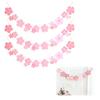 Yanhuilay Guirlande Sakura Fleur de Cerisier Décoration Murale 2m Décorations de Printemps Hinamatsuri Entrée DIY Anniversaire Mariage Festival Photographie