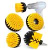 5-Piece Electric Drill Brush Set for Cleaning: Brush Heads, Bristle Brush, Car Wheel Brush