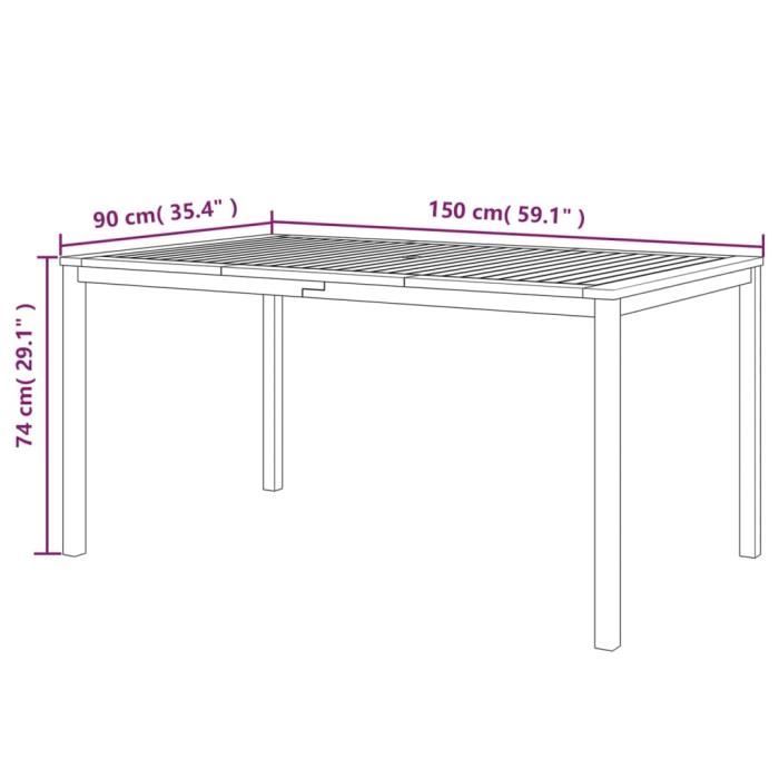 VidaXL Ensemble à dîner d'extérieur 3 pcs et coussins Acacia solide3120458