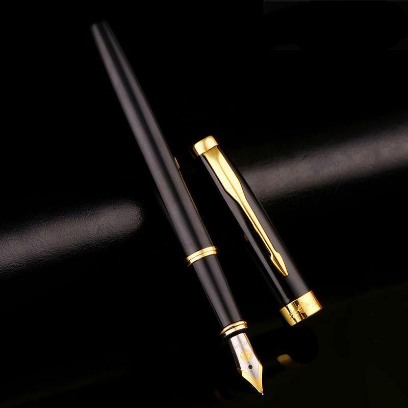 Business office high-end signature metal fountain pen for men and women, business office learning writing fountain pen