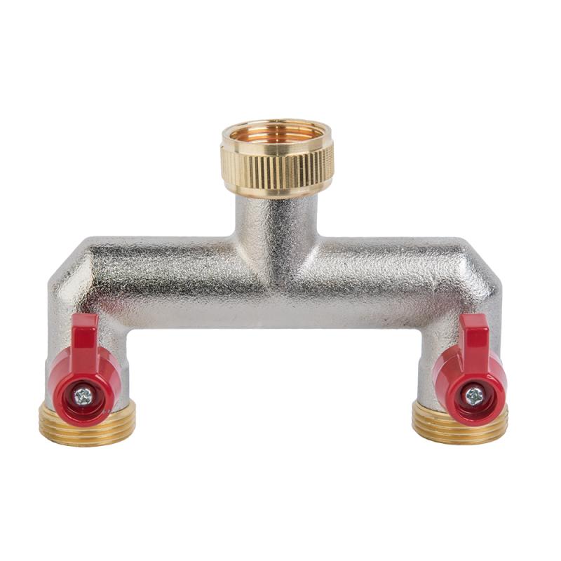 2-Way Distributor Gz 3/4" Brass