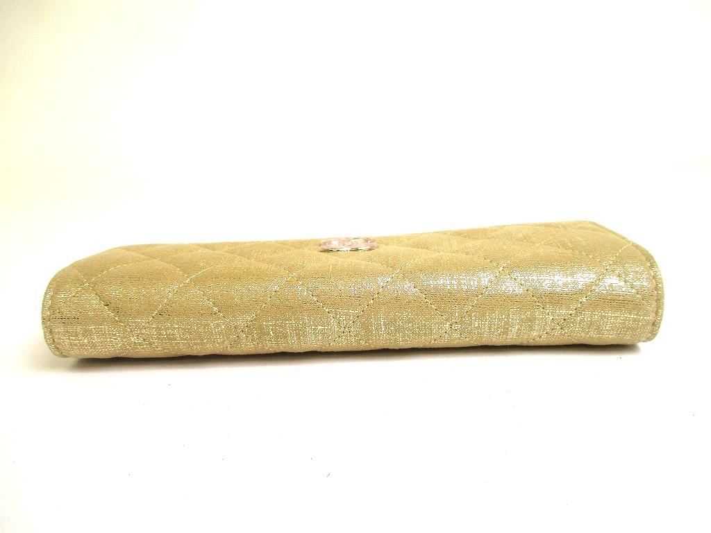 Authentic GUCCI GG Marmont Gold Leather Bifold Wallet Compact Wallet #a729  Refurbished