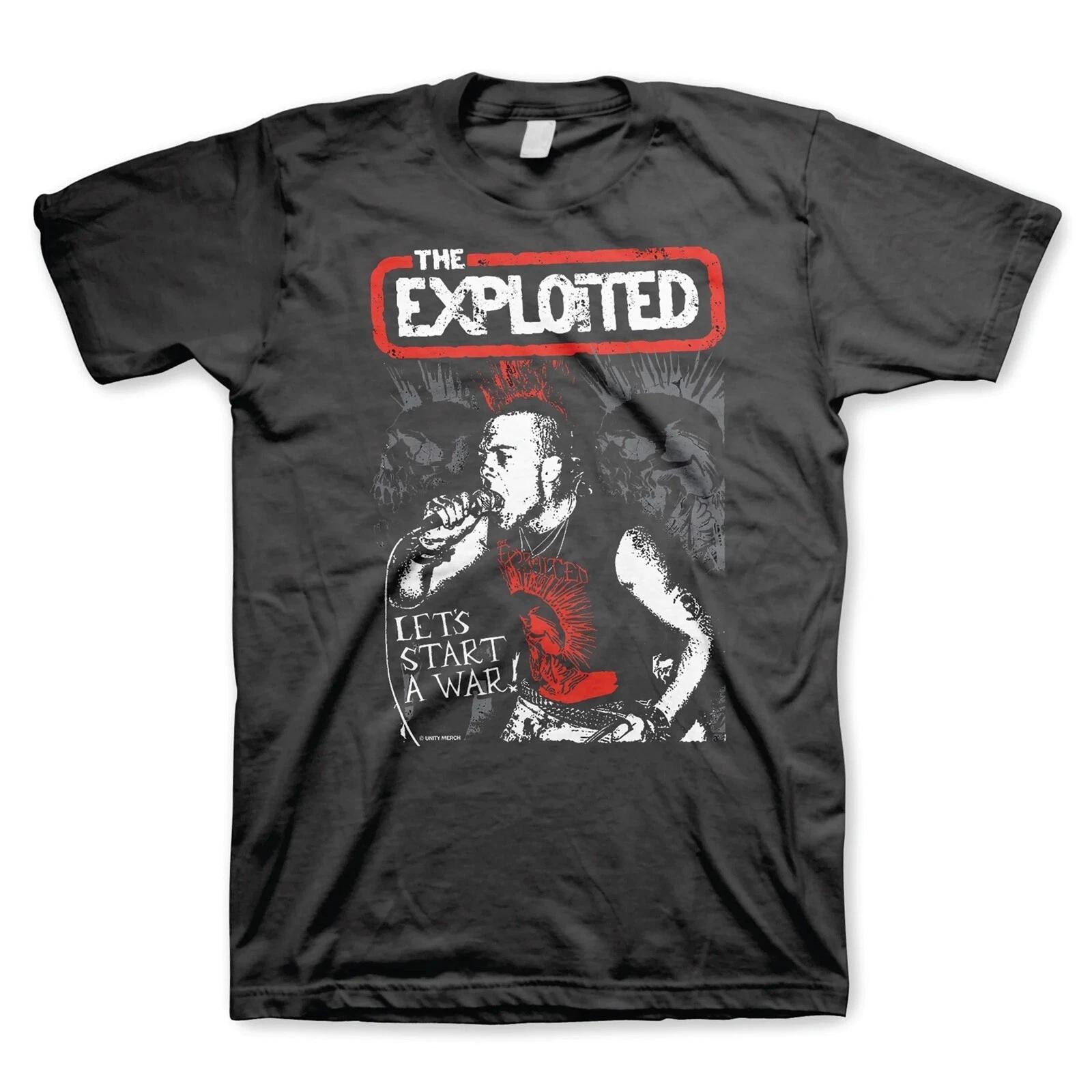 THE EXPLOITED cd cvr LETS START A WAR Official SHIRT LRG New troops punks S