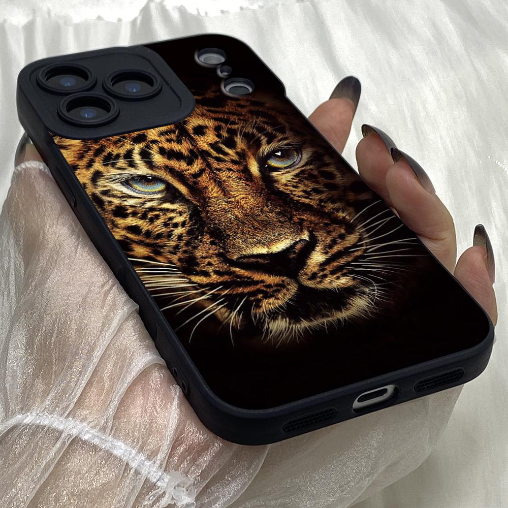 M325 Fashion Tiger Leopard Print Angel Eyes Soft Phone Cases for iPhone Samsung Galaxy Xiaomi Rdemi Huawei Honor Infinix Realme OPPO vivo All Model