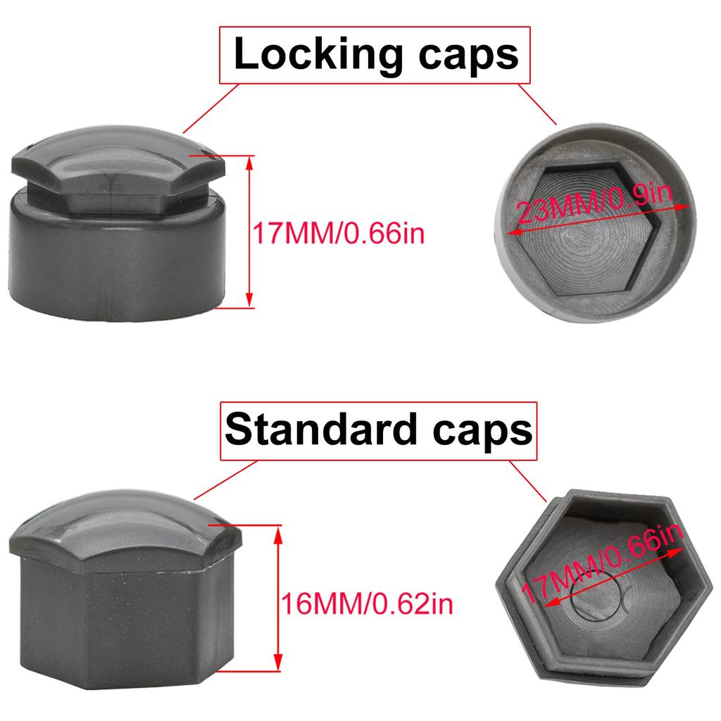 XUKEY Car Wheel Nut Cover Nut Cap Lug Nut Cap