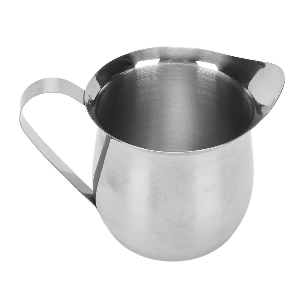 Milk Frothing Pitcher Stainless Steel Ergonomic Milk Frothing Cup Jug Steaming Pitcher for Coffee
