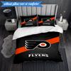 3PCS Flyers Hockey Team Bedding Set,Including 1pc Duvet Cover And 2pcs Pillowcases Perfect for Bedroom, Dormitory, Fan Christmas gift