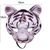 Tiger Mask Realistic Animal Half Face Mask for Halloween Masquerade Carnival Night Party Costume Cosplay Props Festival Club