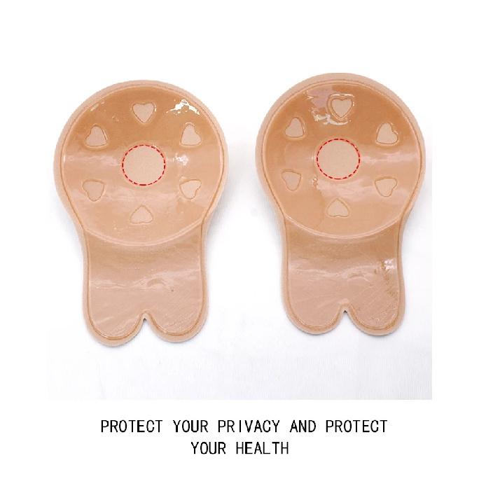 Popular Silicone Adhesive Rabbit Invisible Breast Lift Push Up Silicone Bra Pasties Nipple Cover for Sexy Girl