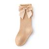 Children's Calf Socks Spring Summer New Solid Color Children's Socks Bowknot Candy Color Princess Socks
