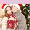Themed Christmas Red Stripe Box Gift Wrap Holiday Event Supplies Decoration