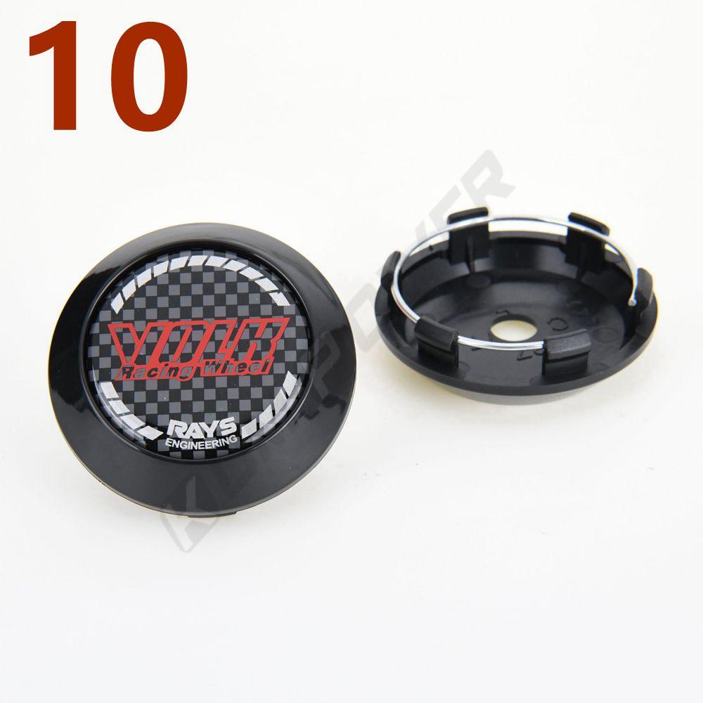 4 Piezas Diámetro Exterior 70MM / Diámetro Interior 63MM Tapa Central Deportiva para Llanta VOLK RAYS Tapa Central de Rueda Tapa de Cubo de Rueda