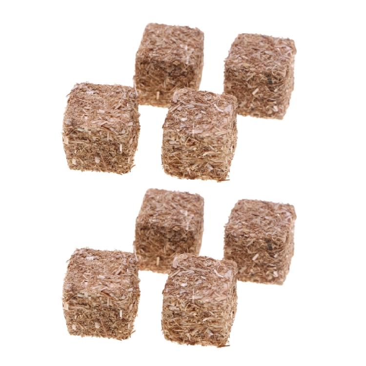 Wood Miniature Hays Bales for Creative Doll House Display Farm Theme Decoration Kids Craft Project Setting Accessories