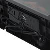 Electric Fireplace, 600/1200 W, Tabletop, Flame Effect, 10-15 m², 34 x 17 x 25 cm, Black
