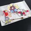 1pc Creative Cartoon Plate Fruit Snack Dish Plastic Spit Bone Dish Small Plate Household Cake Plate Dining Table Garbage Plate