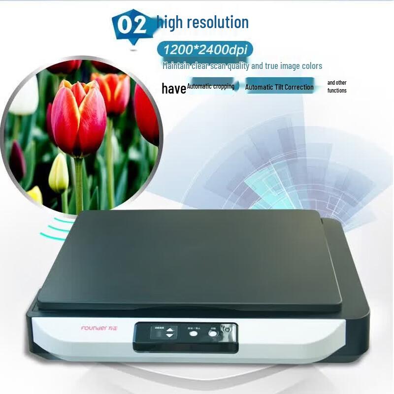 Founder F3810 A3 Flatbed Scanner CN Plug (adapter Included)