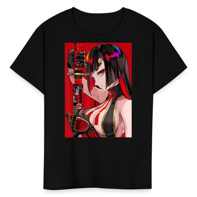Anime Sexy Ecchi Girl Shirt Samurai Waifu Aesthetic Youth / Kids' T-Shirt