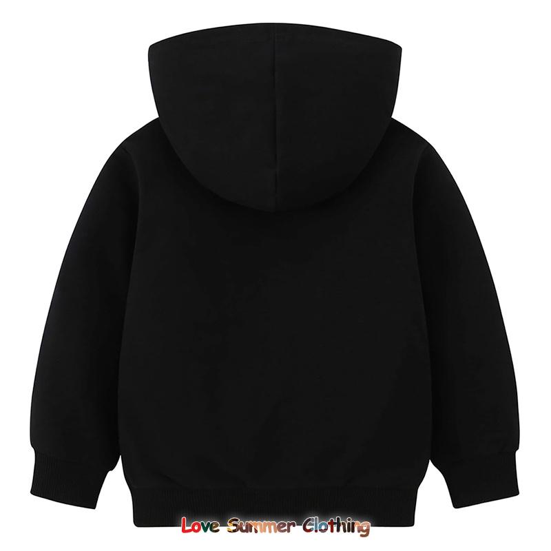 Herbst Neuheiten Einfarbig Kinder Hoodie Pullover Hoodie Regenbogenfarben Kinder Pullover Hoodie Alter 4-14 Atmungsaktives Polyester Mädchenbekleidung Langarm