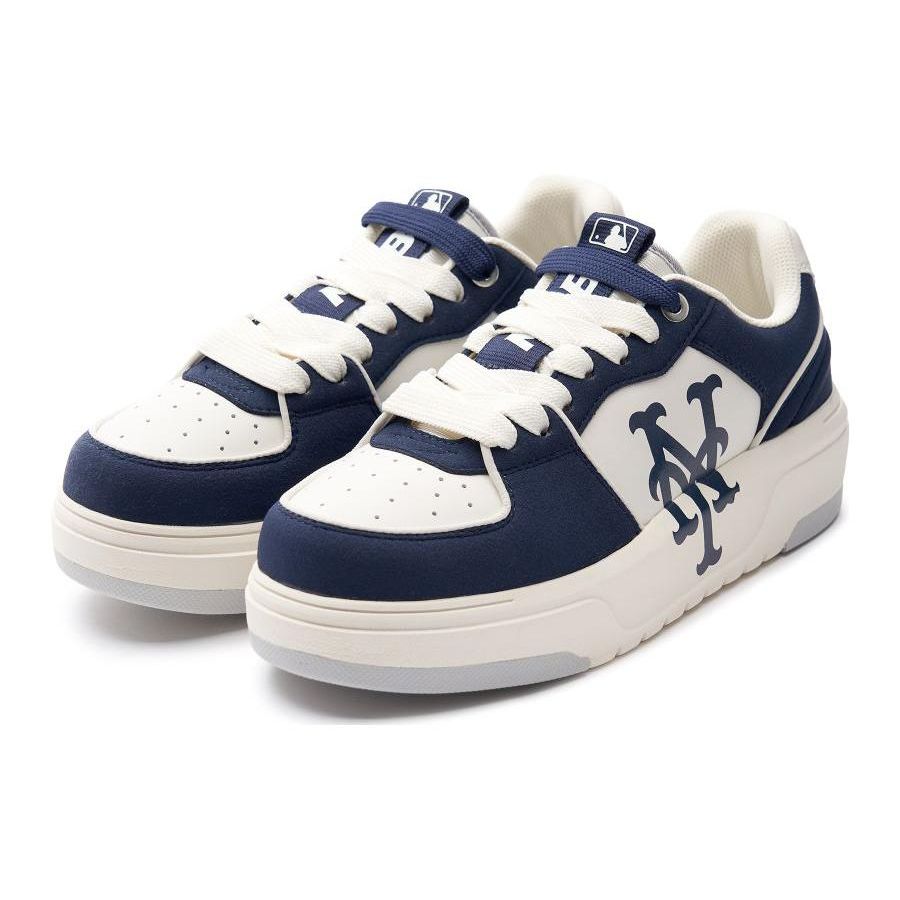 MLB Chunky Liner Casual Comfortable Slip-Resistant Durable Low-Top Sneakers Unisex sneakers White Blue 3ASXCLS3N-09NYS