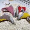 Spring-Autumn Cotton Cartoon Baby Floor Socks Shoes - Breathable Rubber Sole Toddler Shoes