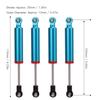 Ongwan 4pcs RC Car Shock Absorber Aluminum Damper for 1/10 Simulation Climbing Car 110mm (Blue)