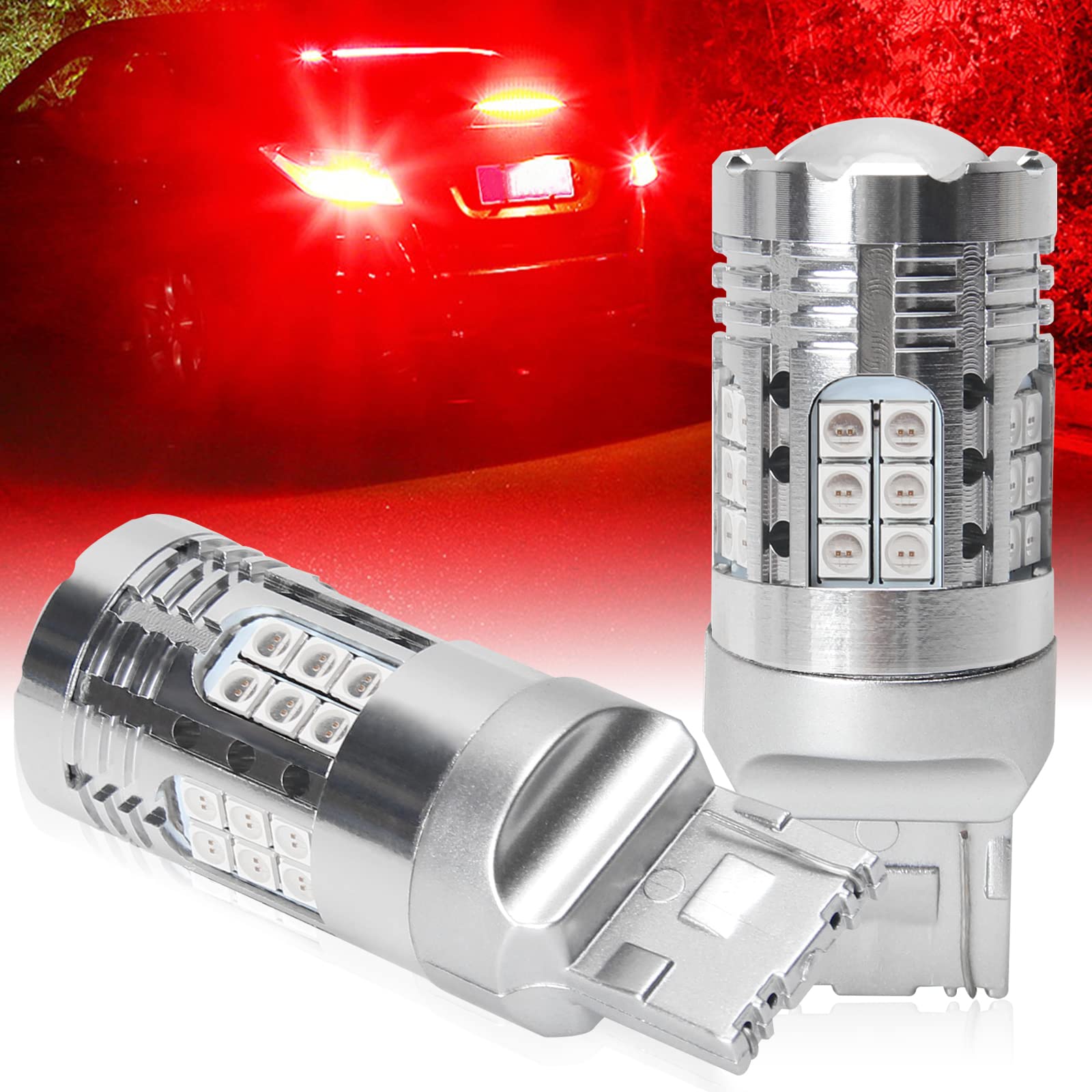 

Светодиодный стоп-сигнал SINMAIT T20 с одной лампой, красный, 24 В для грузовиков, для прицепов, T20 Single Ball