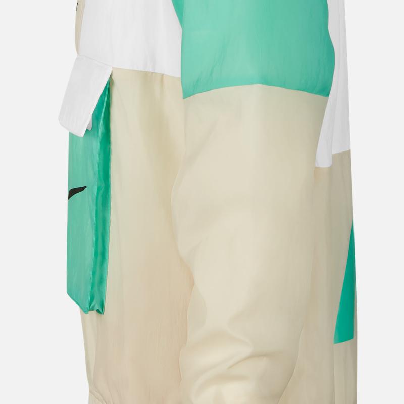 Nike Jacket Half-Zip Color-Block Hooded Kids Jackets Green DX6297-100