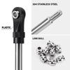 Injora Stainless Steel Builders Links With Rod Ends For 110 Rc Crawler Car
