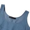 Summer Autumn Overalls Dress Muslim Sundress Robe Femme Vintage Straps Solid A Line Denim Blue Vestidos Kaftan