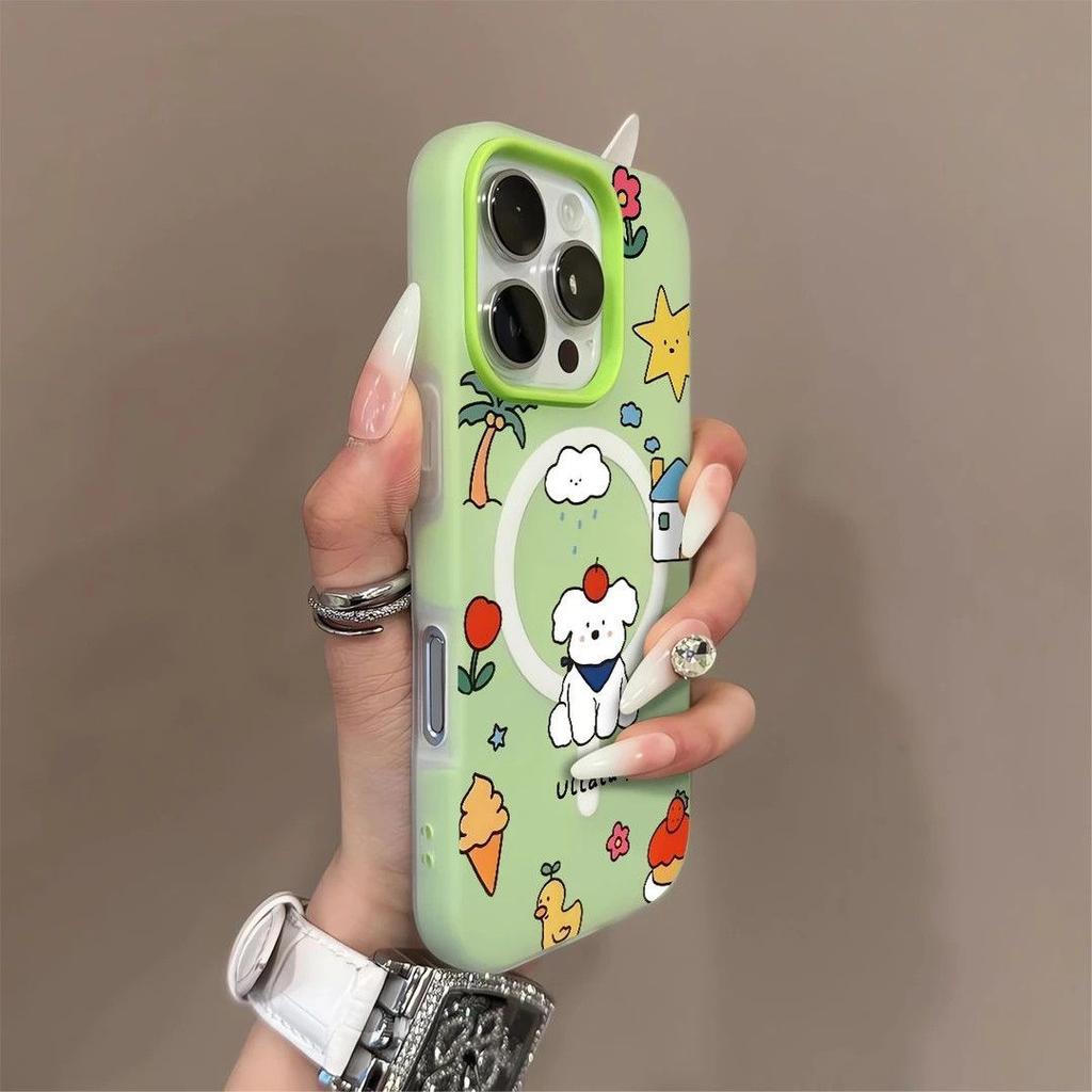 Jelly Two-in-one Double-layer Mobile Phone Case for Apple Mobile Phone Case Non-yellowing Cartoon Trendy Fashion Mobile Phone Case