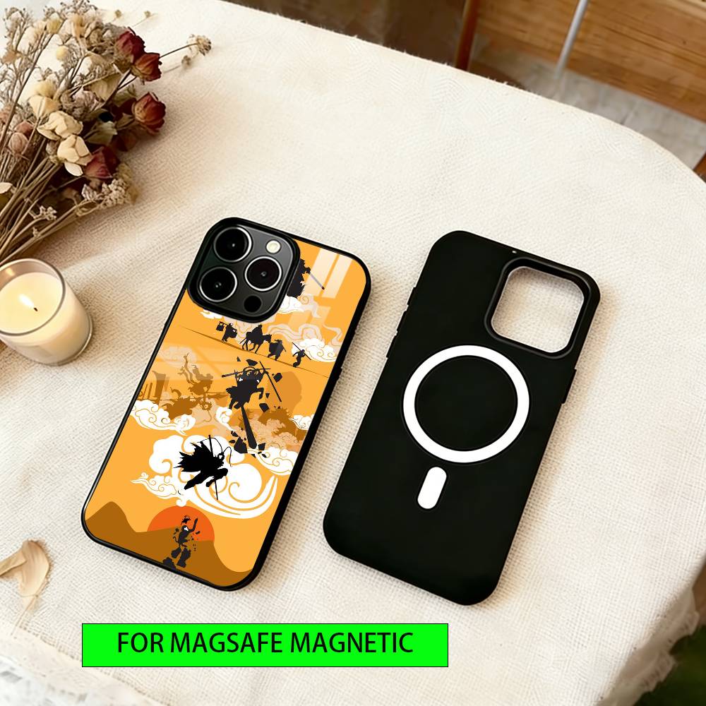 The Monkey King Phone Case For iPhone17,16,15,14,13,12,11 Plus,Pro Magnetic For Magsafe Wireless Charging