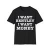 Bentley Money Lover Slogan Grafik Oversized Streetwear Lässiges T-Shirt Top für Hip-Hop Fans & Luxus Lifestyle Enthusiasten