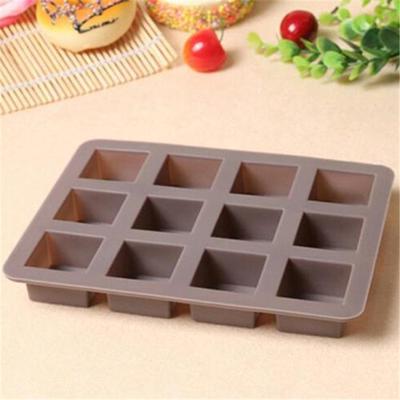 Bar Quadratische Seife Silikonform DIY Schokolade Backen Kuchen Handgemachtes Werkzeug Form