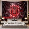 Custom Name Text Tapestry Stoke City FC Personalized Polyester Wall Tapestry For Bedroom And Room