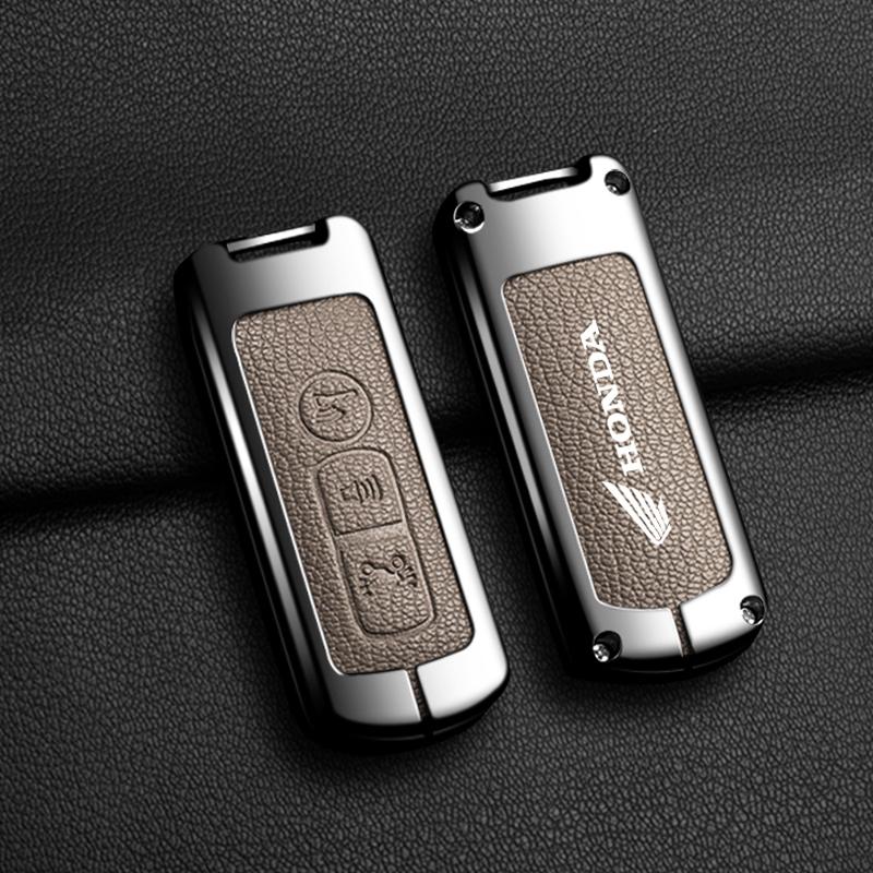 Zinc Alloy Leather Car Key Case Cover For Honda Forza 125 300 350 750 ADV Pcx 125 Xadv Super Cup SH150i SH300 Sh125 XAV Xlov