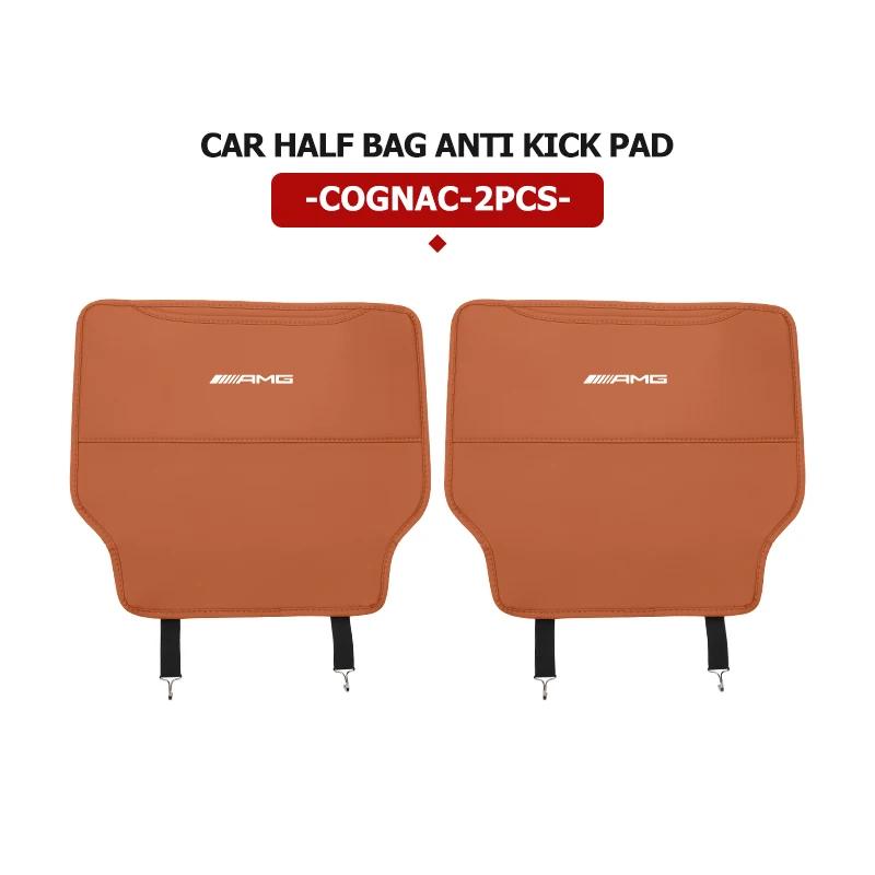 Leather Car Anti-dirty Seat Back Protective Mat Anti Kick Pad For Mercedes Benz AMG W202 W212 W213 W220 W221 W222 C180 C200 C260