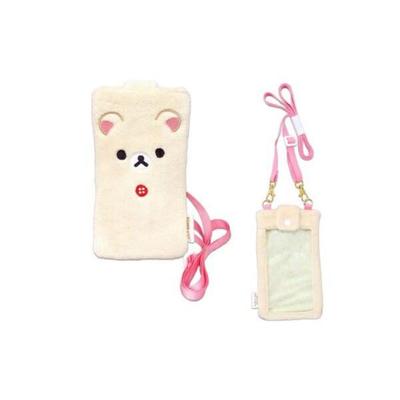 Naitou Design Flauschige Smartphone-Tasche Korilakkuma, Alter 6+, Abmessungen: Ca.. 11cm B x 2cm T x 19.5cm H
