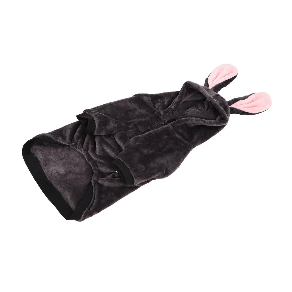 Haustier Warmer Mantel Weich Verdickt Niedlich Kapuzenpullover Hunde Winterkleidung für Mittelgroße Große Hunde Grau 8XL