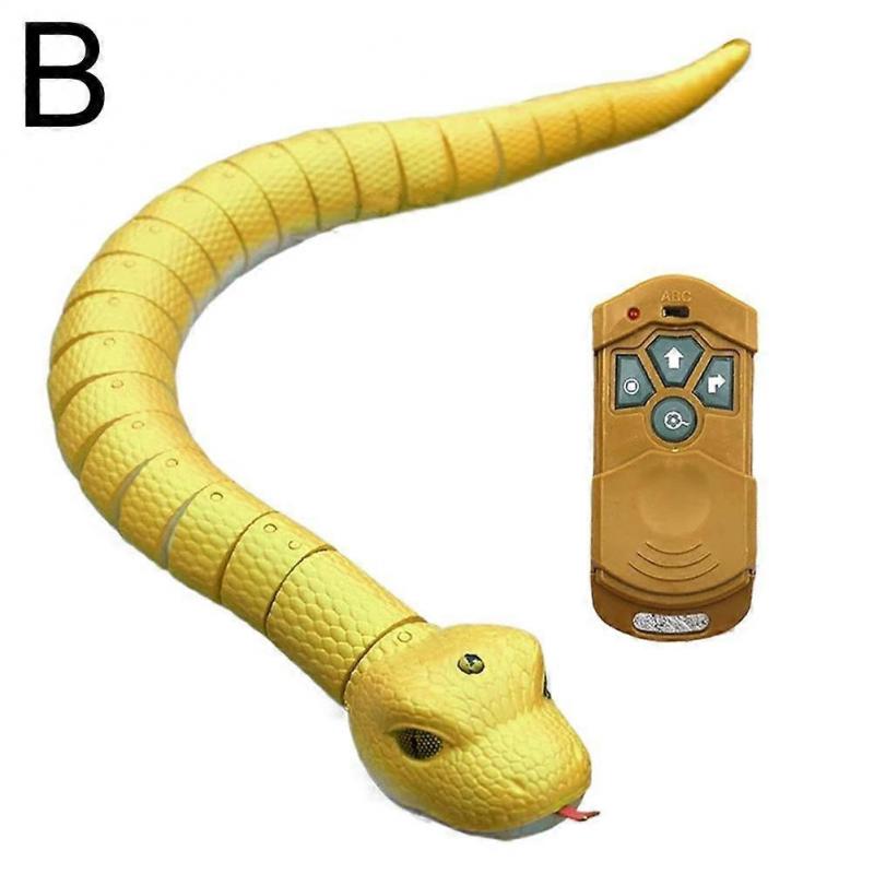 Remote Control Rattlesnake Prank Toy Electronic Realistic Snake Animal Trick Terrify Kids with Sound & Moving Tail Party Prank Gadget