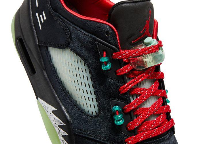 Men's Sneakers Jordan 5 Retro Low CLOT Jade Black/Classic Jade-Fire Red-Metallic Silver