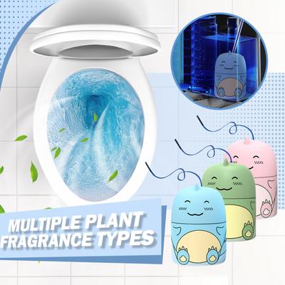 Cute Dinosaur-Shaped Toilet Bowl Cleaner Bottle, Automatic Bathroom Toilet Tank Cleaner With Ocean Scent