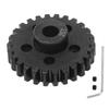 26T RC Spool Gear Black Steel M1 5mm Efficient Power Transmission Motor Gear for ARRMA 1 7 1 8 Series