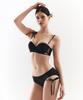 VINAJ Chain Ribbon One-Sided Low Bikini Panties (Black)